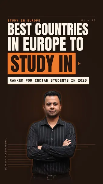 Instagram reel by Anshul Wadhwa: The best countries in Europe to study in, ranked