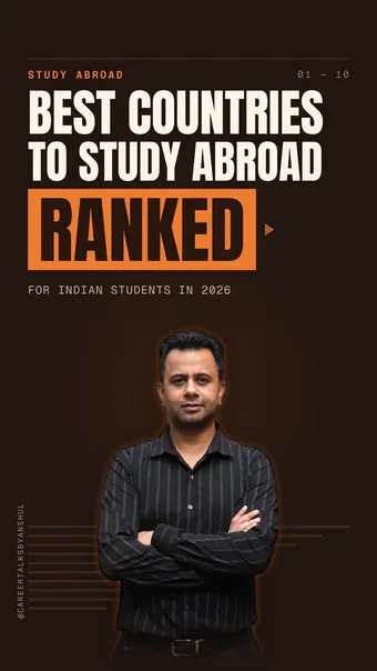 Instagram reel by Anshul Wadhwa: The best countries to study abroad, ranked for Indian students