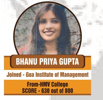 Bhanu Priya Gupta — 630/800 on the GMAT