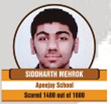 Siddharth Mehrok — Scored 1400/1600 on the SAT