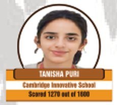 Tanisha Puri — Scored 1270/1600 on the SAT