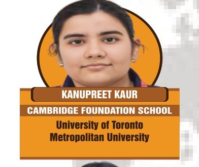 Kanupreet Kaur — Secured an international university offer