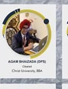 Agam Bhaizada — Admitted to a leading Indian university