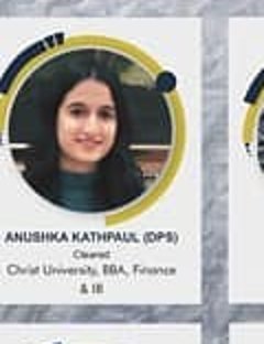 Anushika Kathpaul — Admitted to a leading Indian university