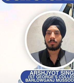 Arshjyot Singh — Admitted to a leading Indian university